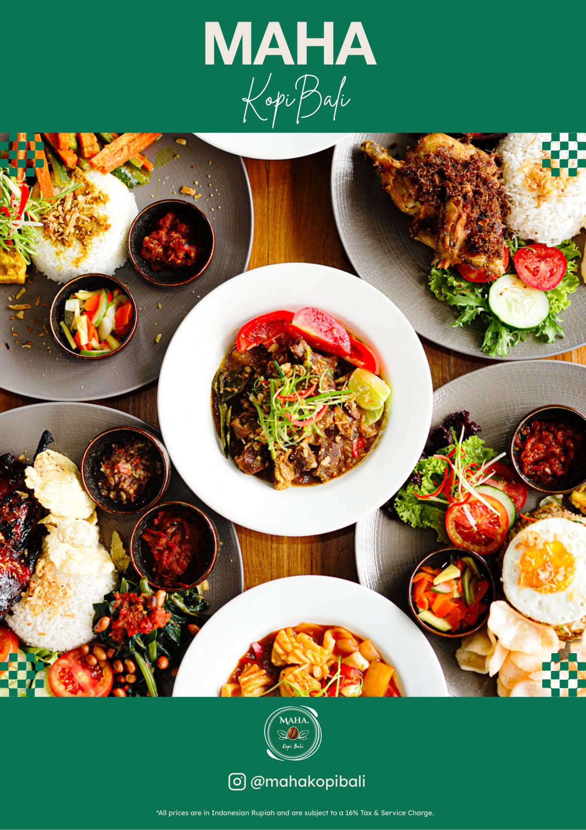 Maha Kopi Bali menu page 20 — Cover